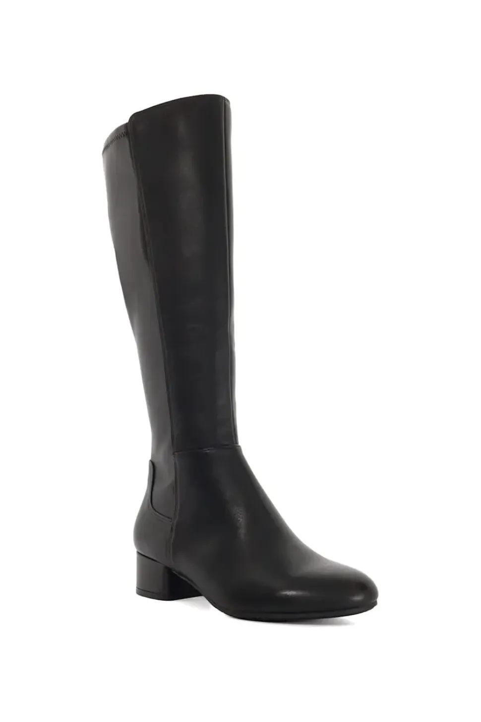 Wide Fit 'Tayla' Leather Knee High Boots