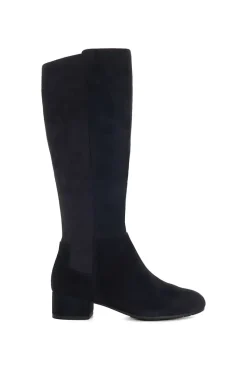 Wide Fit 'Tayla' Suede Knee High Boots