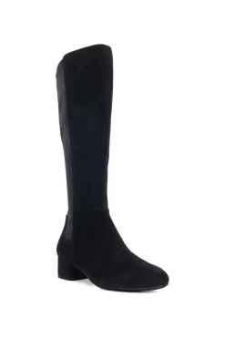 Wide Fit 'Tayla' Suede Knee High Boots