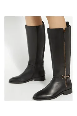 Wide Fit 'Taylyn' Leather Knee High Boots