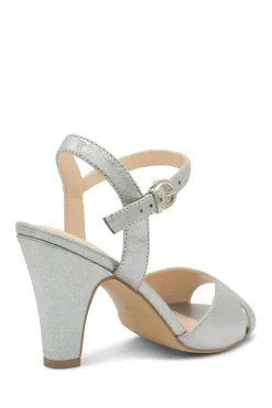 Wide Fit 'Thelma' High Block Heel Sandals