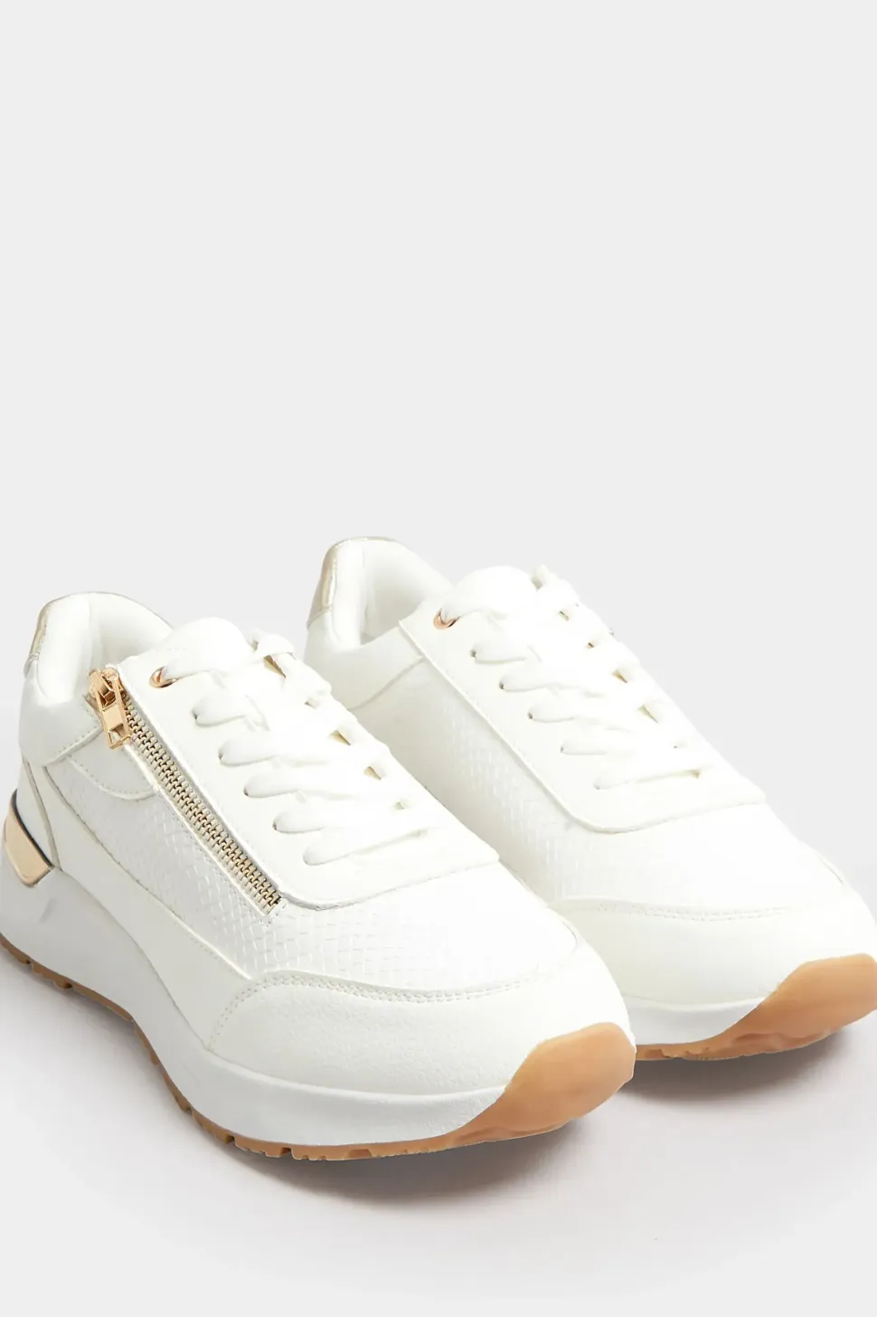 Wide Fit Zip Detail Trainers