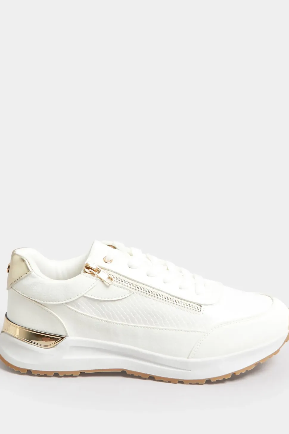 Wide Fit Zip Detail Trainers