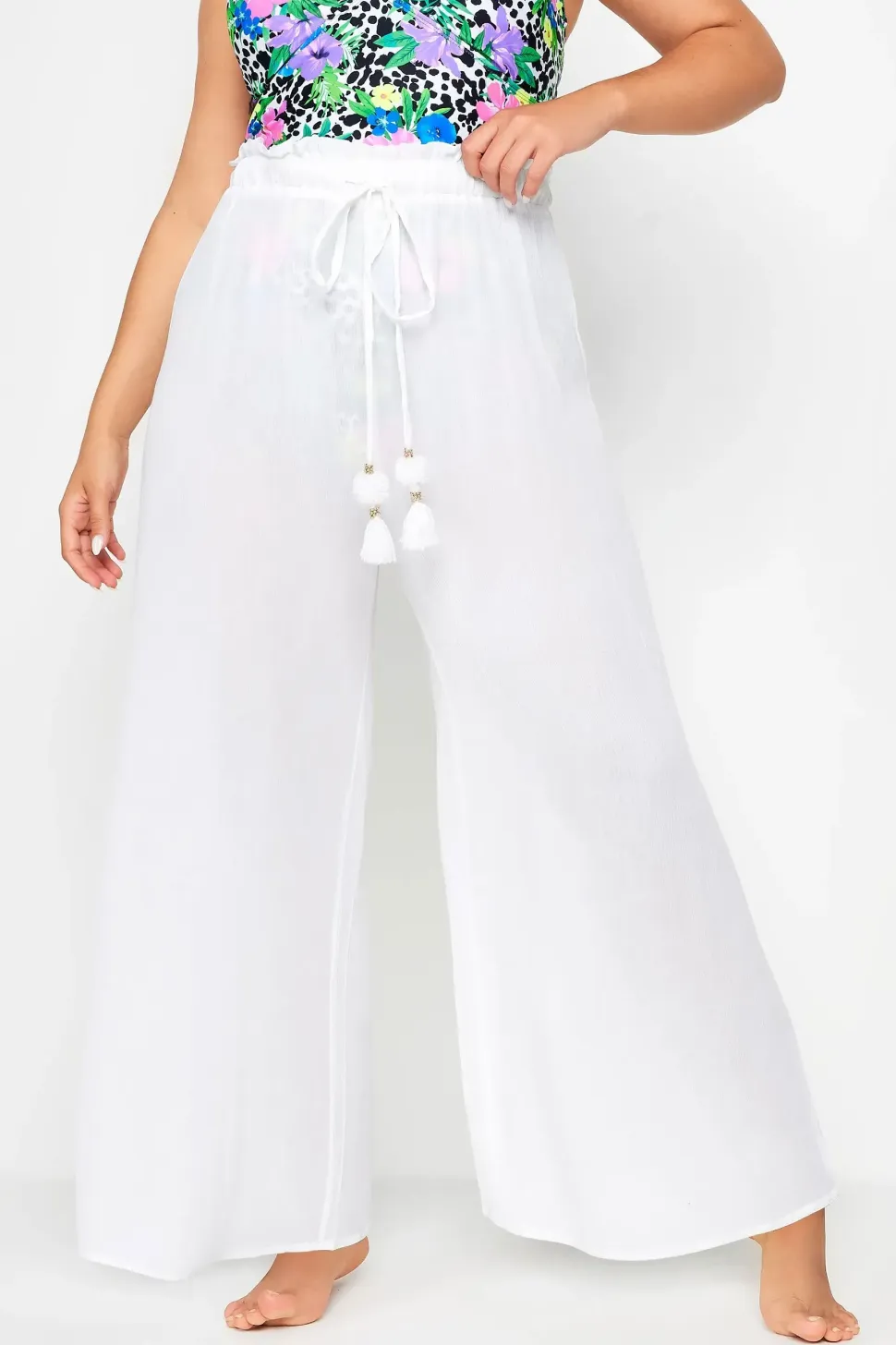 Wide Leg Beach Trousers