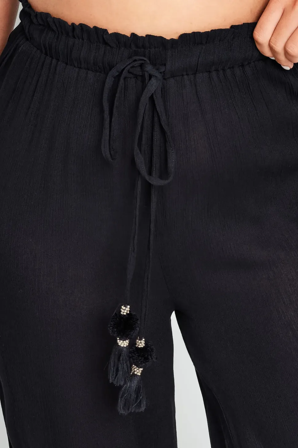 Wide Leg Beach Trousers