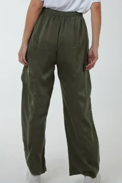 Wide Leg Cargo Trousers
