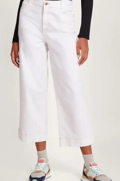 Wide Leg Cropped Jeans