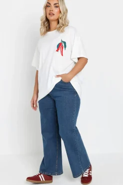 Wide Leg Denim Jeans
