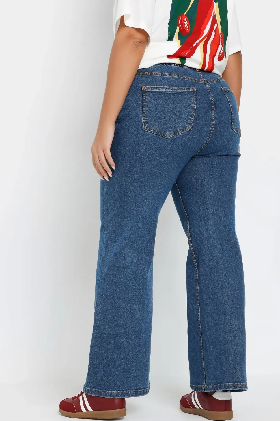 Wide Leg Denim Jeans