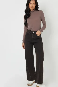 Wide Leg Denim Jeans