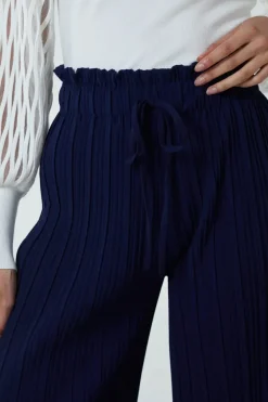 Wide Leg Pleated Trousers