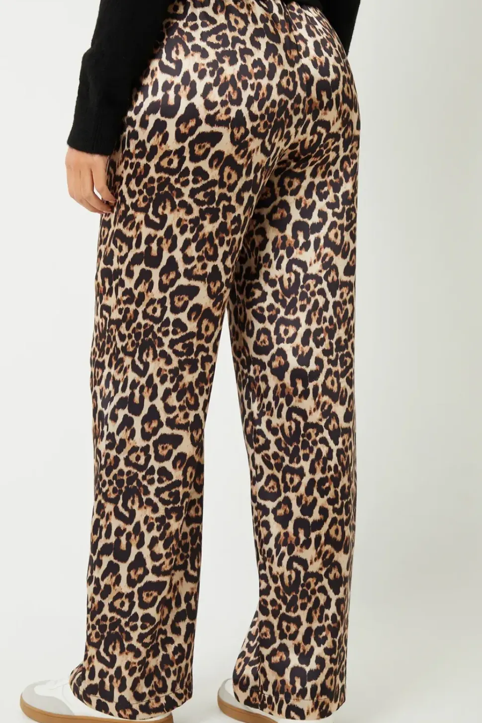 Wide Leg Satin Trousers