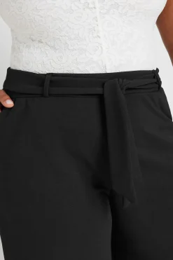 Wide Leg Scuba Trousers
