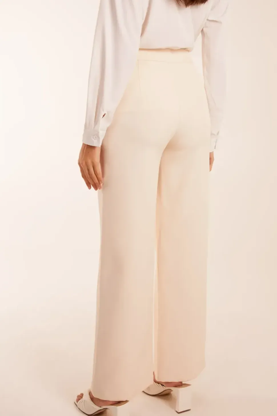 Wide Leg Suit Trousers