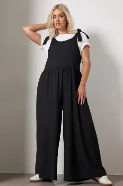 Wide Leg Textured Jumpsuit