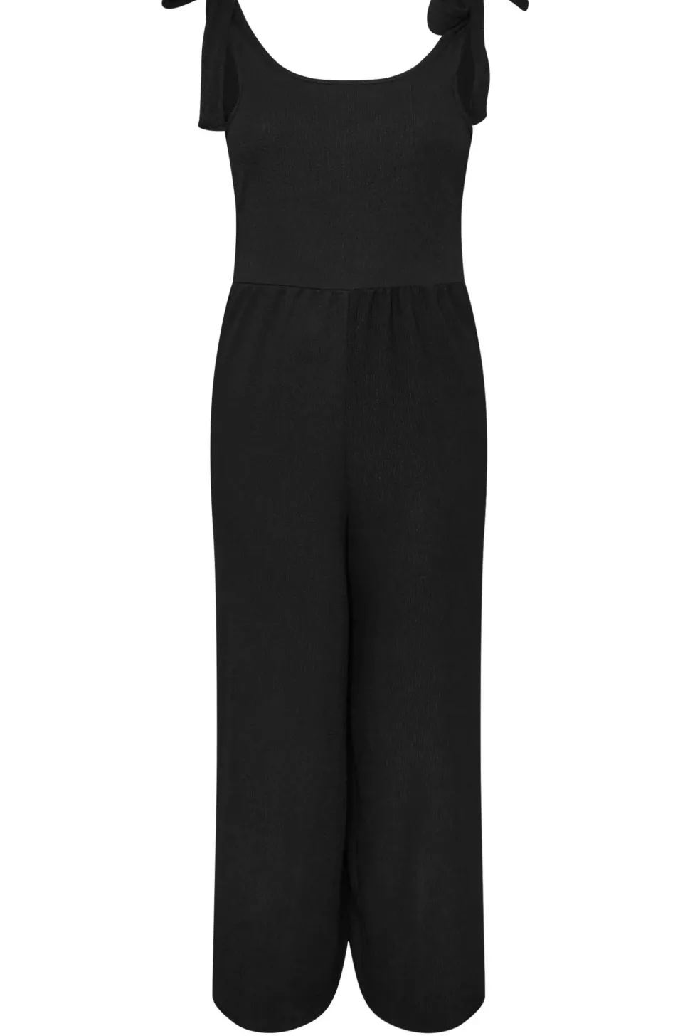 Wide Leg Textured Jumpsuit