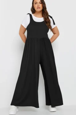 Wide Leg Textured Jumpsuit