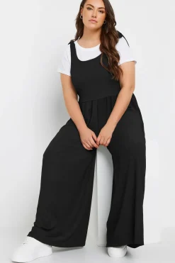 Wide Leg Textured Jumpsuit
