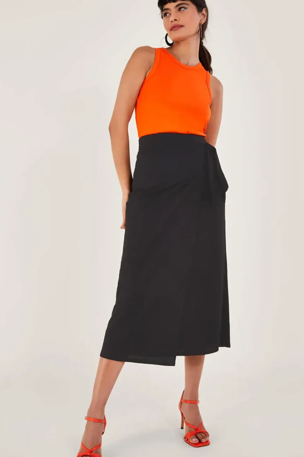 Winnie Wrap Midi Skirt