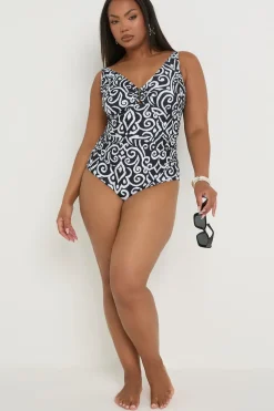 Woodblock Print Swimsuit