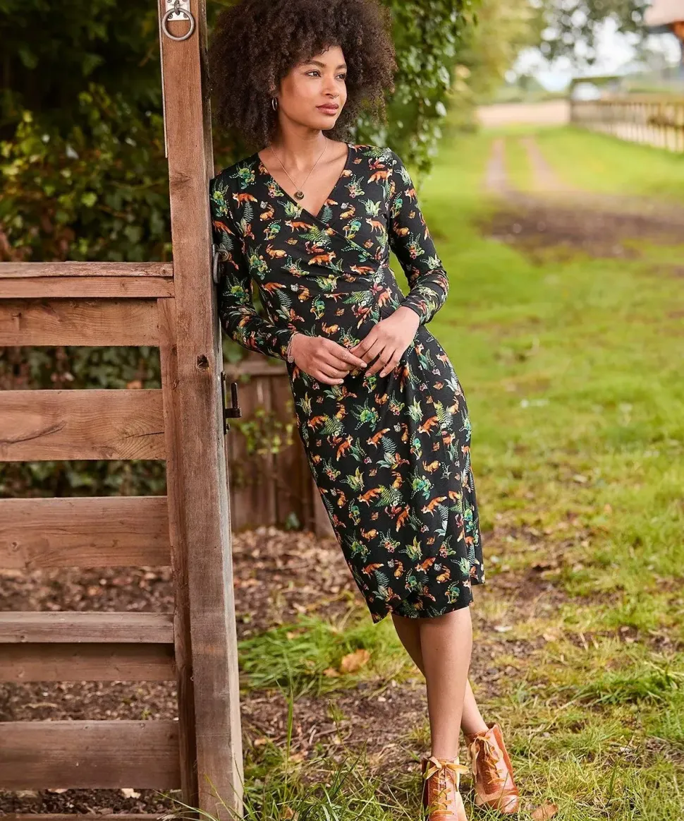 Woodland Creatures Jersey Dress