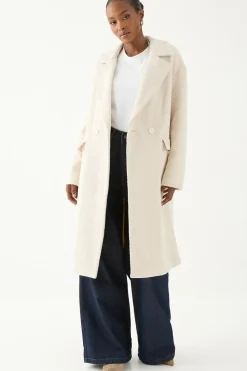 Wool Look Textured Coat