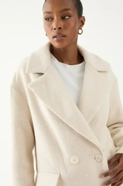 Wool Look Textured Coat