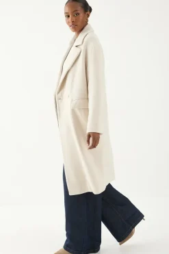 Wool Look Textured Coat