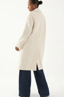 Wool Look Textured Coat