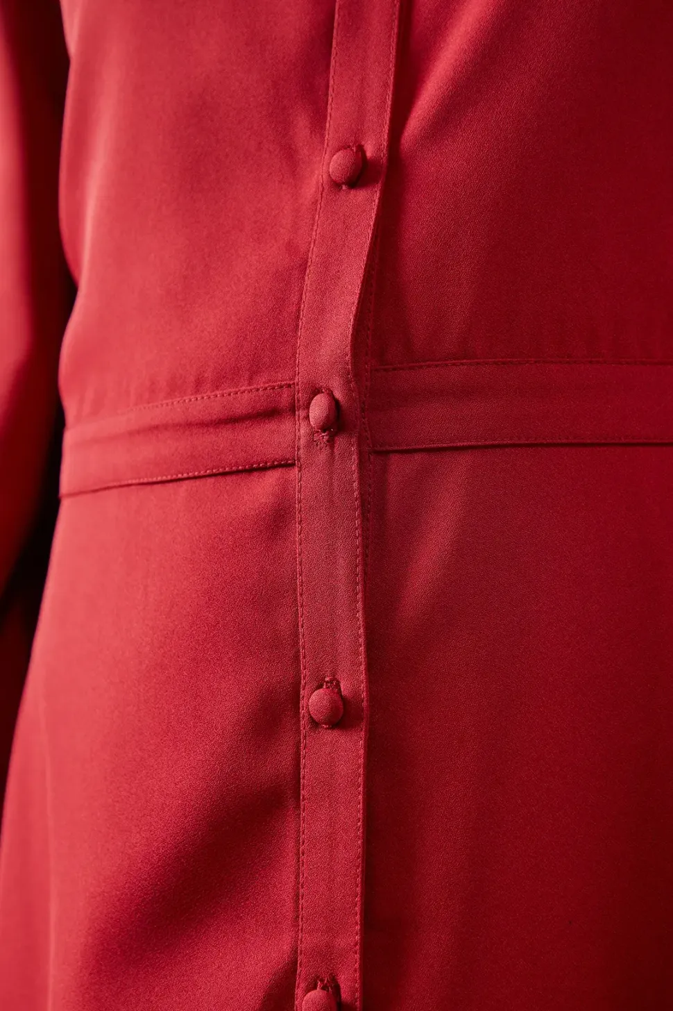Woven Collared Shirt Dress