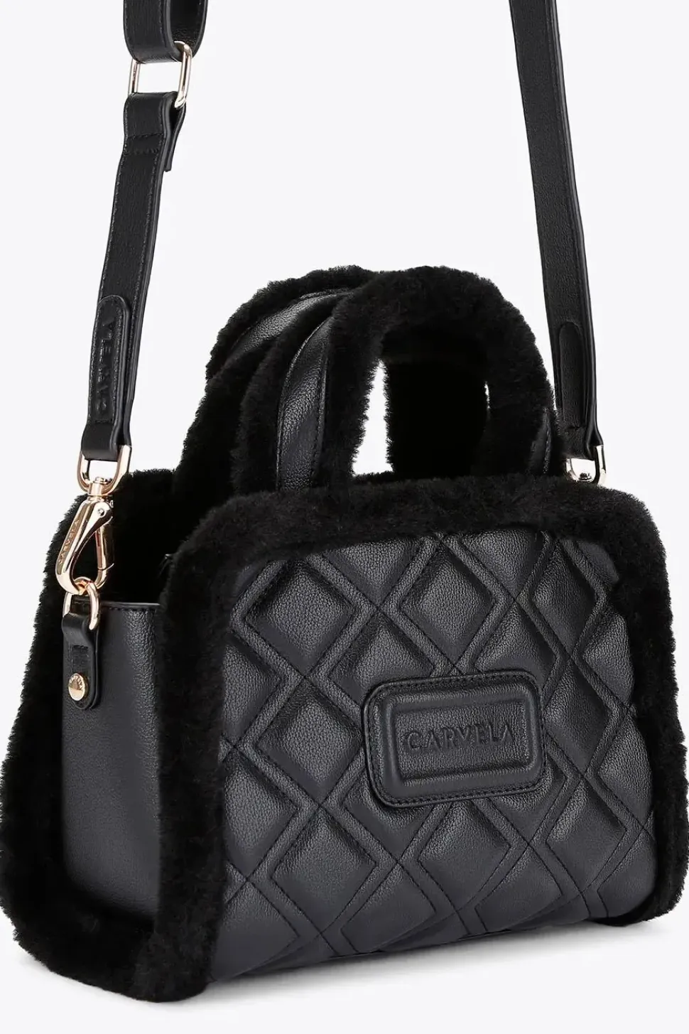 Woven Fringe Detail Clutch Bag With Attachable Strap