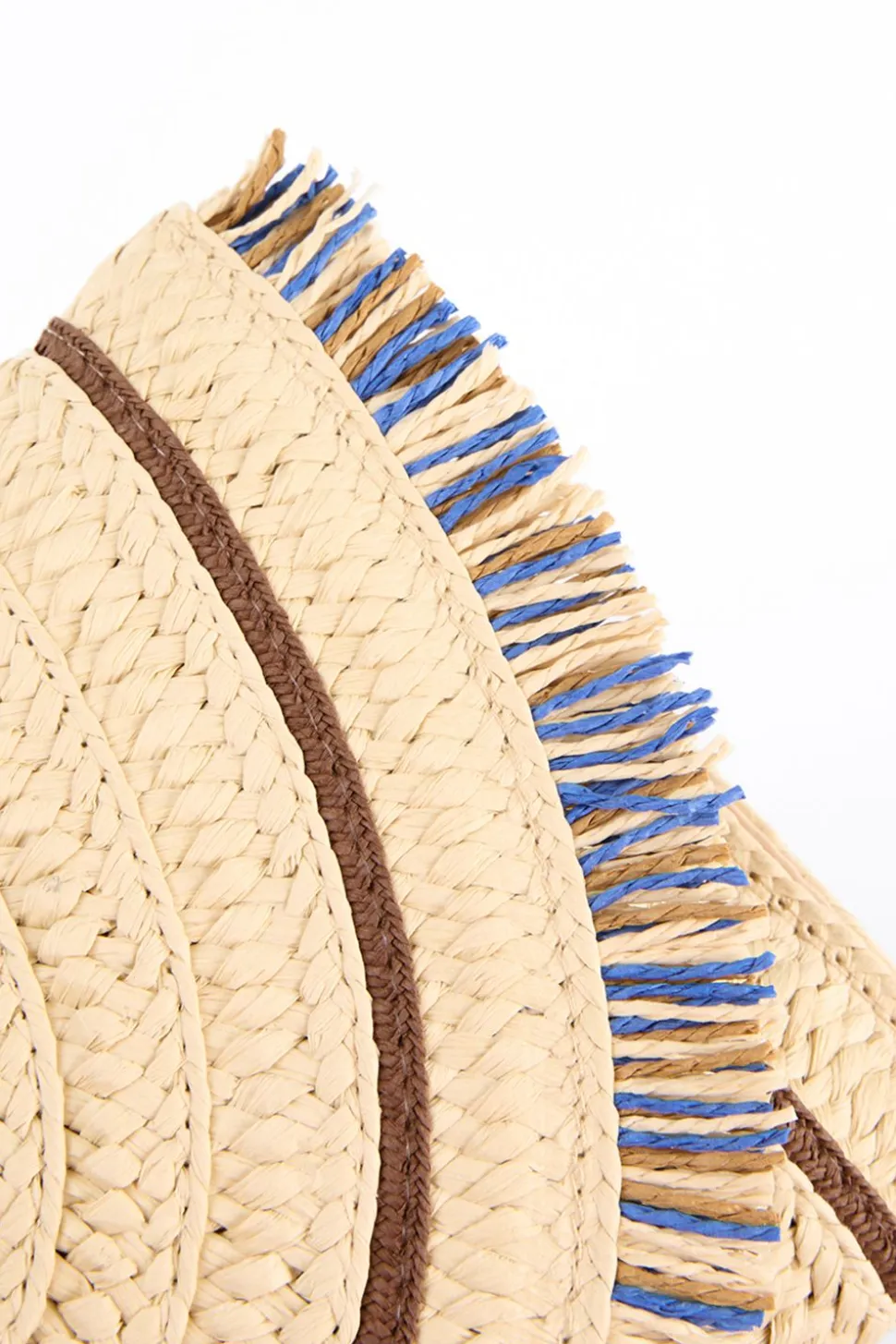 Woven Fringe Detail Clutch Bag With Attachable Strap