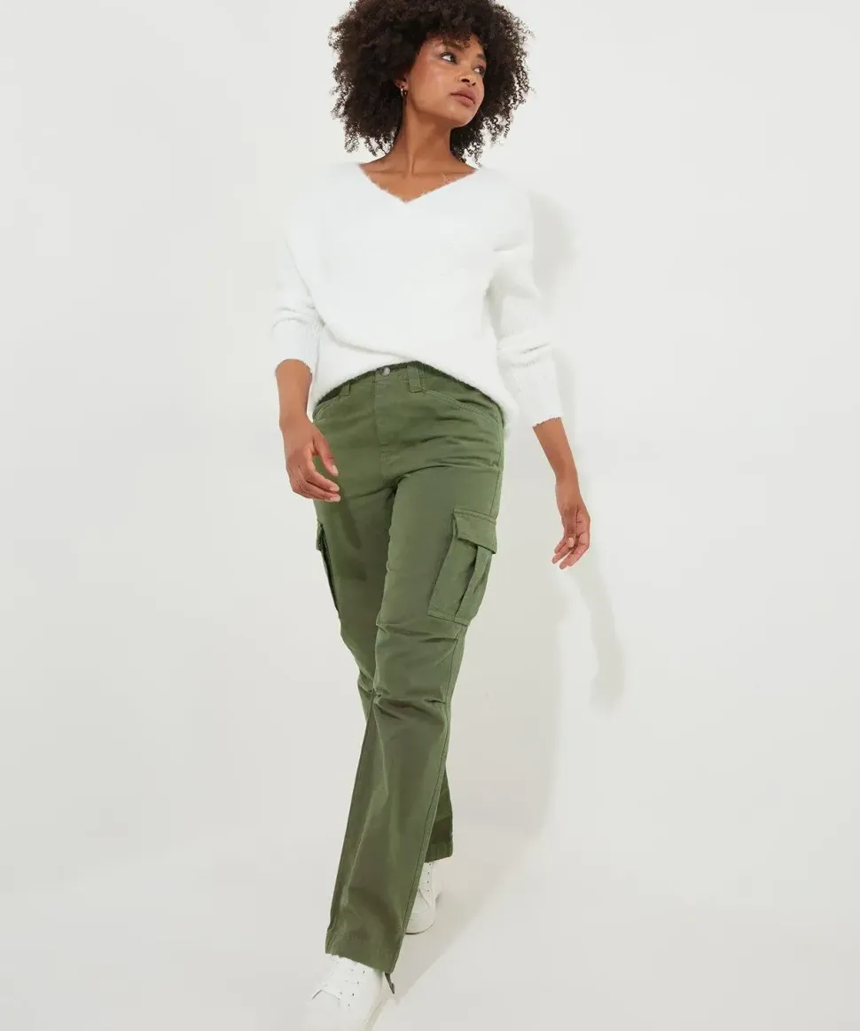 Woven Multipocket Cargo Pants