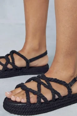 Woven Rope Detail Sandals