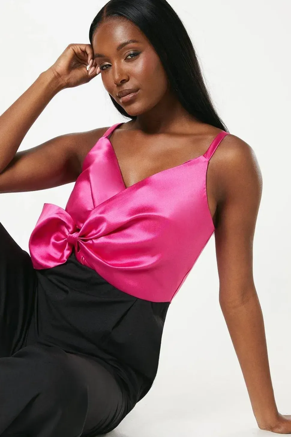 Wrap Front Cami Jumpsuit