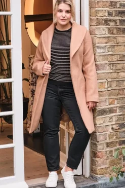 Wrap Front Tie Waist Coat