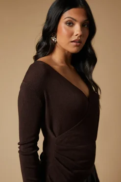 Wrap Knitted Top