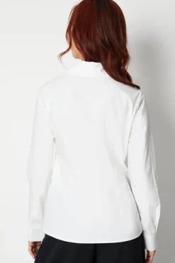 Wrap Over Tie Front Shirt