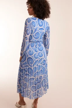 Wrap Pleated Dress