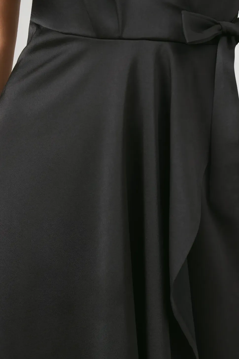 Wrap Top Satin Bridesmaids Midaxi Dress