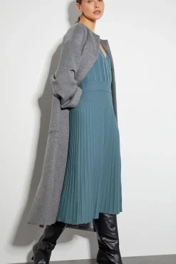 Wynn Knit Wrap Midi Dress
