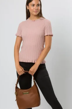 'Abigail' Leather Shoulder Bag