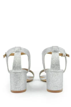 'Adrianna' Strappy Mid High Block Heels Open Toe