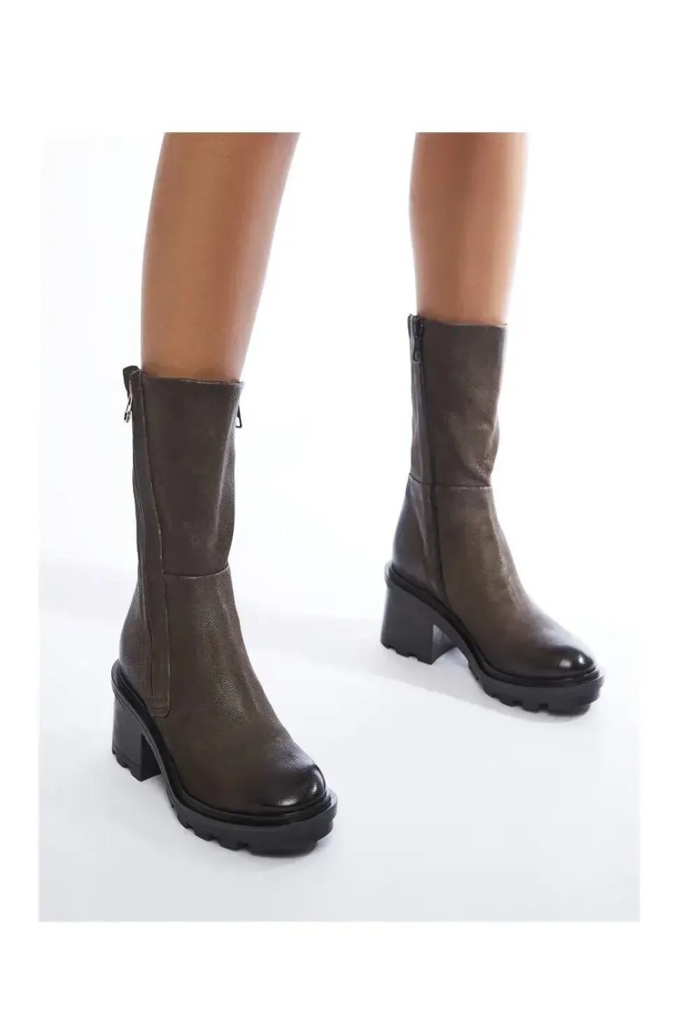 'Allura' Leather Ankle Boots