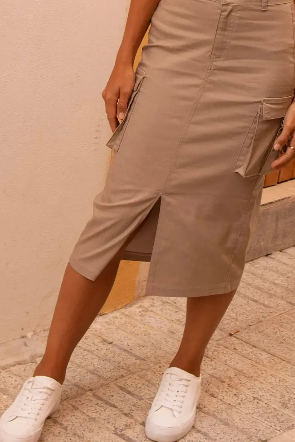 'Alpha' Cargo Midi Skirt