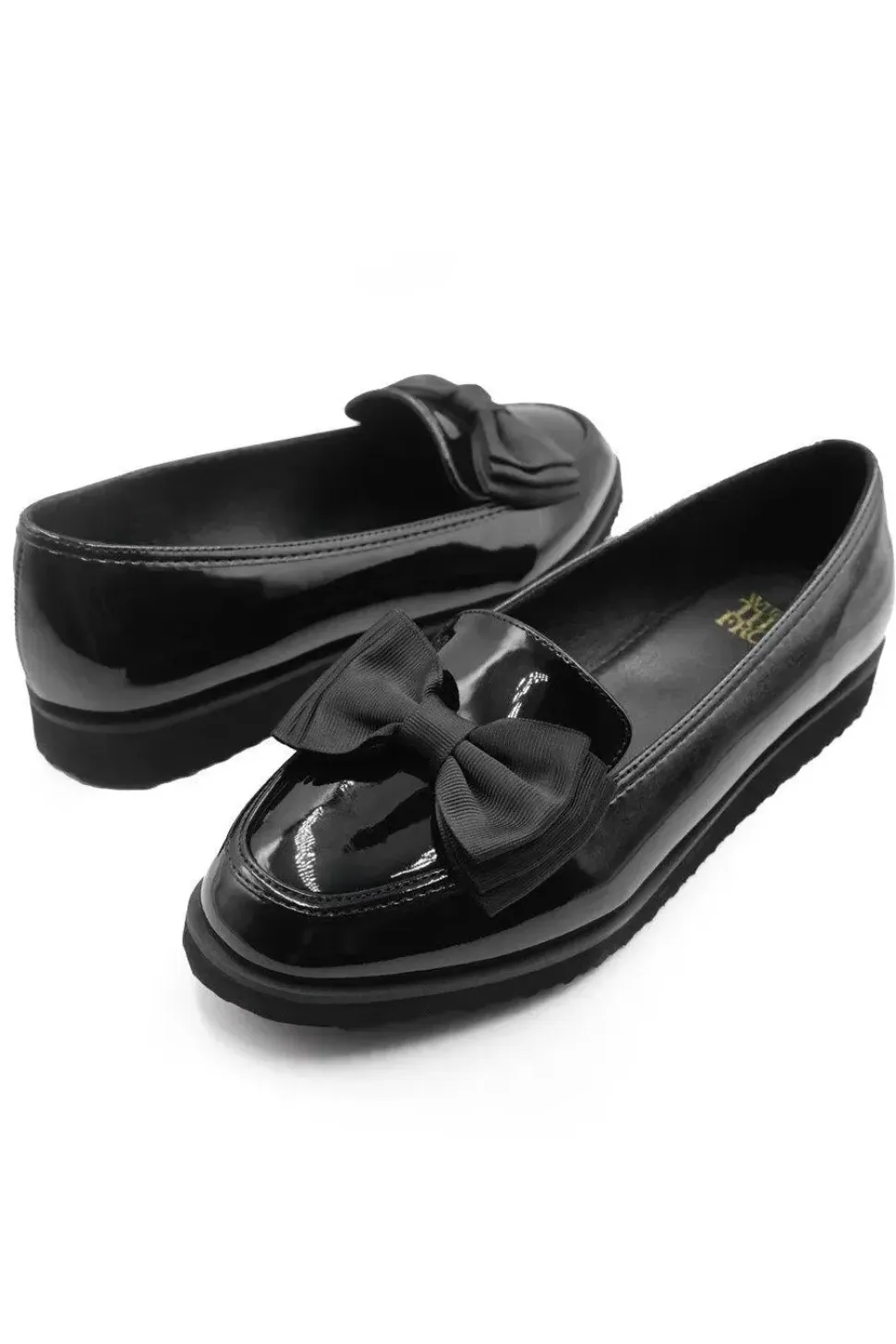 'Alpha' Slip On Loafer Slider With Bow Detail