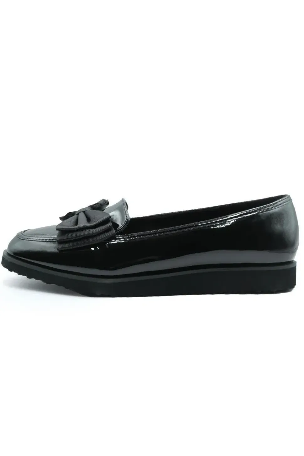 'Alpha' Slip On Loafer Slider With Bow Detail