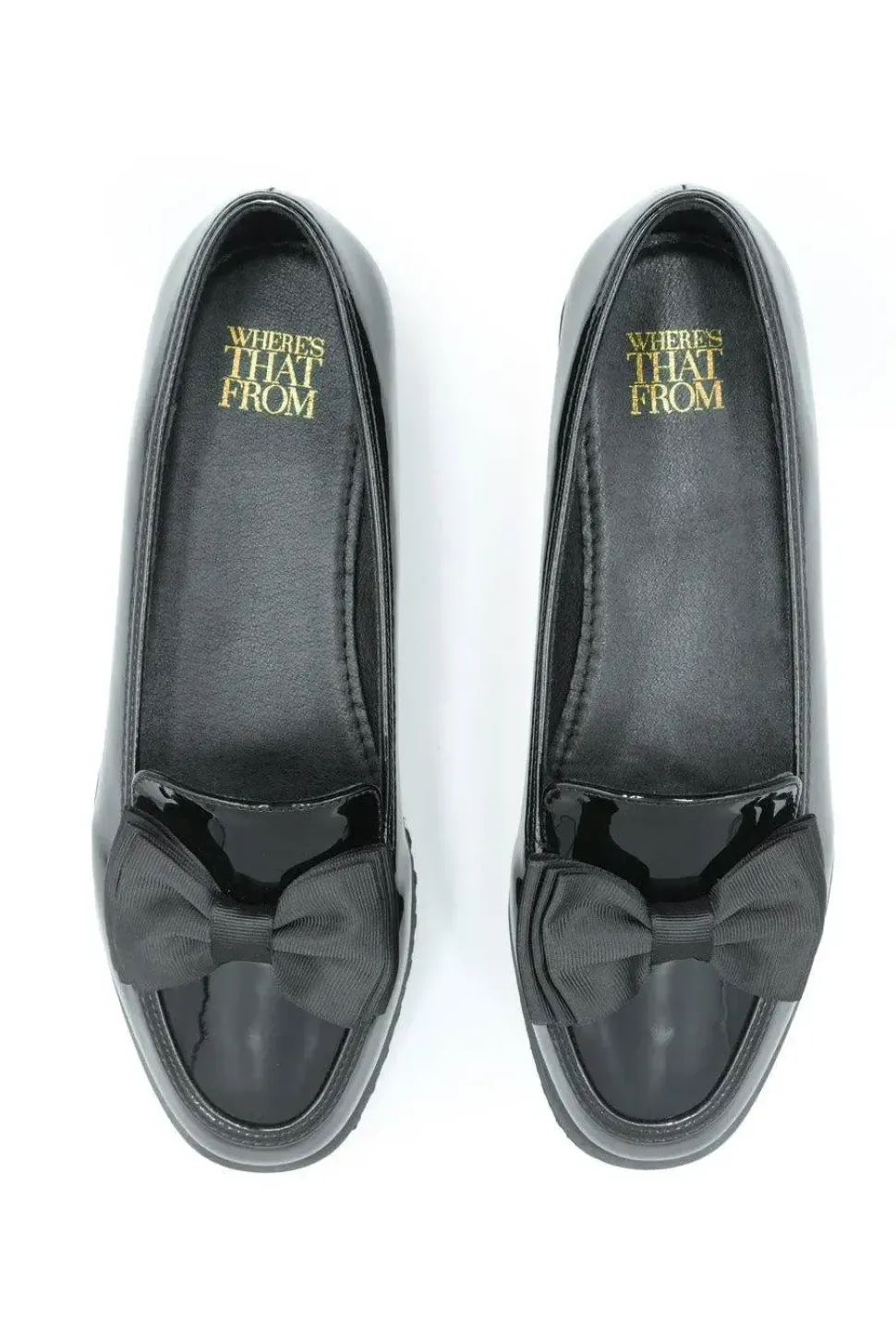 'Alpha' Slip On Loafer Slider With Bow Detail