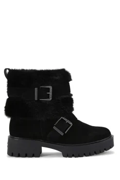 'Alpine Buckle' Suede Boots
