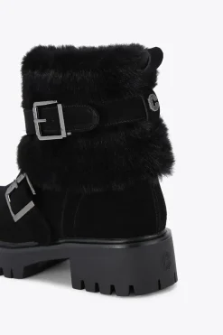 'Alpine Buckle' Suede Boots